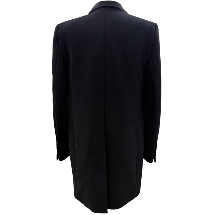 極美品▼SAINT LAURENT PARIS サンローランパリ 631672 カシミヤ ウール 比翼仕立て チェスターコート ブラック 50 伊製 正規品 メンズ