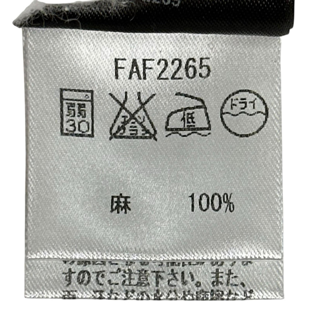 極美品▲Loro Piana ロロピアーナ リネン100% プルオーバー シャツ ワンピース ボルドー 38 イタリア製 正規品 レディース