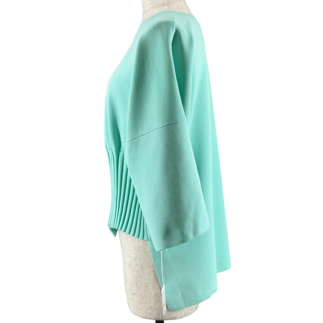 未使用品▲ISSEY MIYAKE イッセイミヤケ 24SS IM41KN778 LIGHT KNIT カットソー ミントグリーン 2 日本製 正規品 レディース 定価71500円