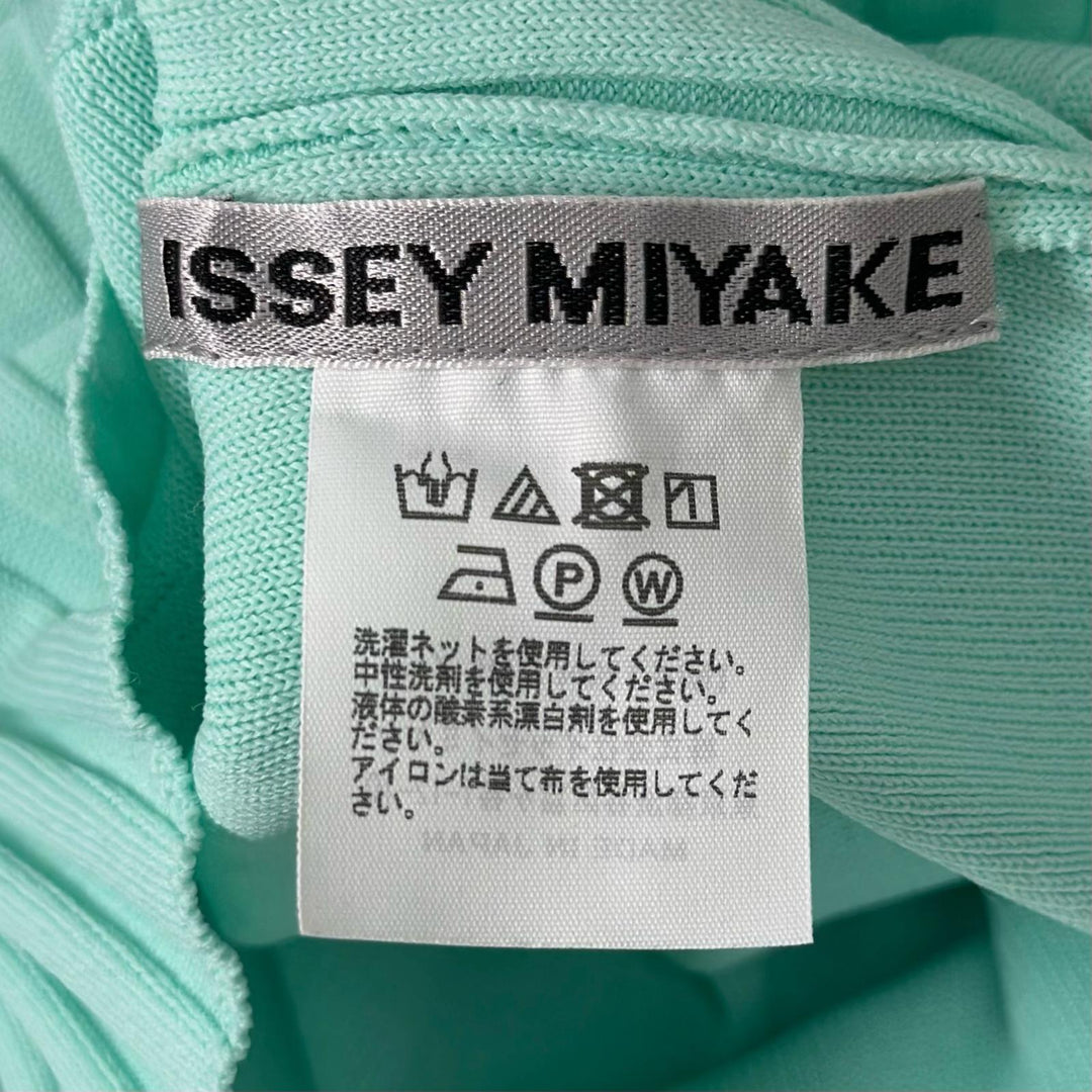 未使用品▲ISSEY MIYAKE イッセイミヤケ 24SS IM41KN778 LIGHT KNIT カットソー ミントグリーン 2 日本製 正規品 レディース 定価71500円
