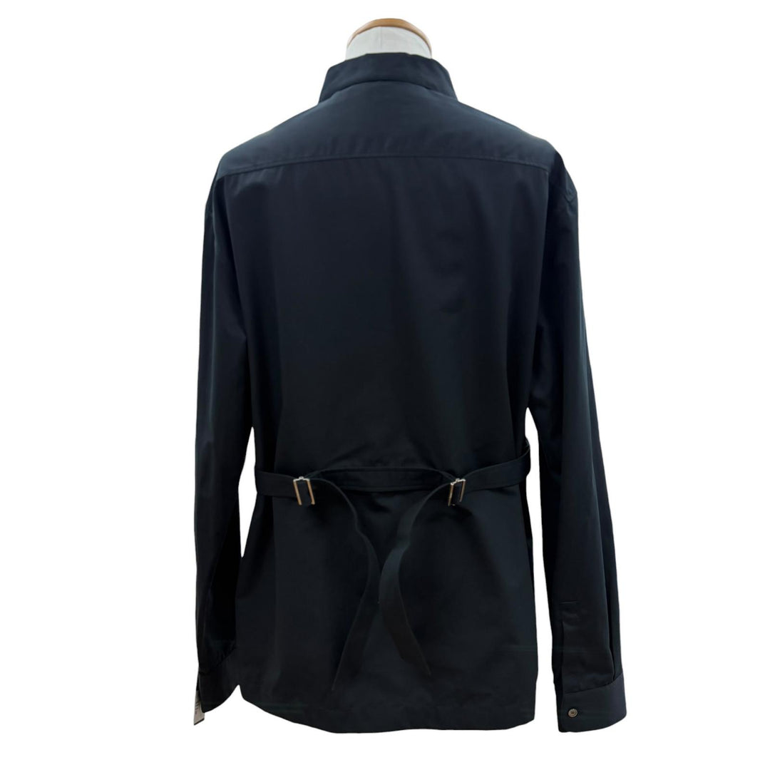 未使用品▼DIOR ディオール オム 24AW 493C507A6228 Couture embroidered shirt ロゴ刺繍 ベルト付 ロングスリーブ 長袖シャツ 40 正規品