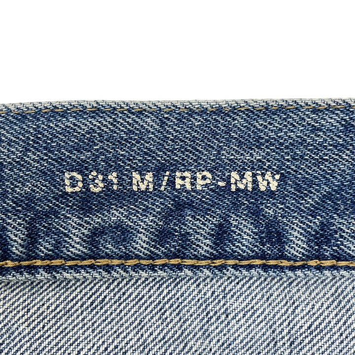 極美品▲SAINT LAURENT サンローラン 2022年製 71003 コットン100% 牛革 ダメージ デニムパンツ インディゴ 30 日本製 正規品 メンズ