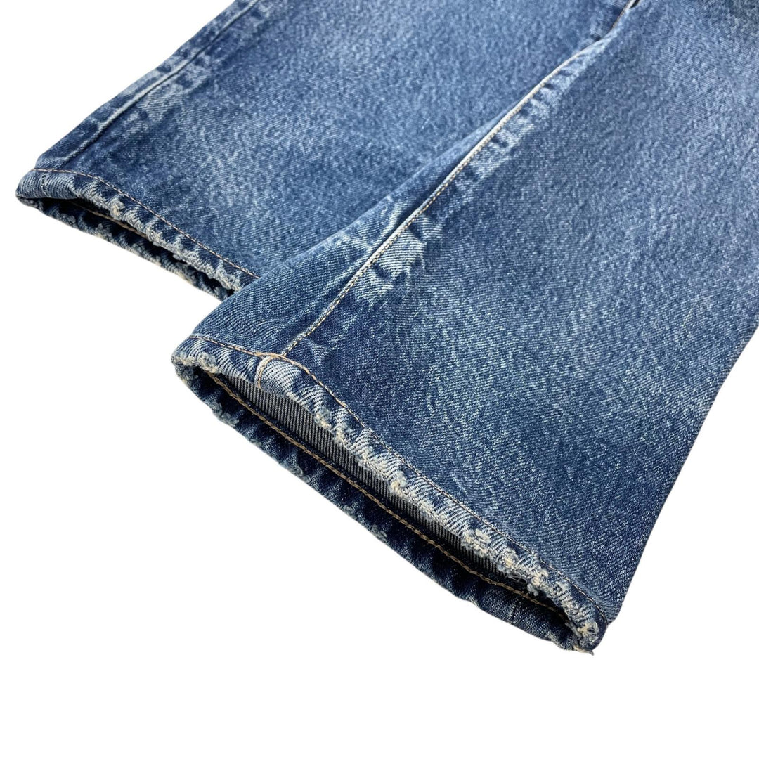 【ドンドン見直し】美品 ▲SAINT LAURENT サンローラン 2023年製 ボタンフライ コットン デニムパンツ インディゴ 30 正規品 メンズ