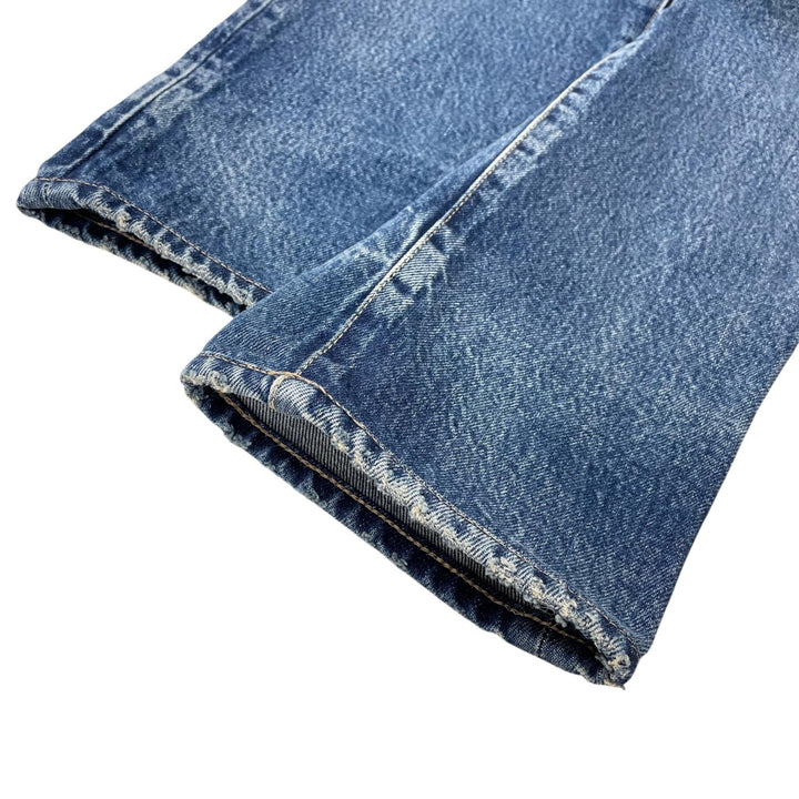 【ドンドン見直し】美品 ▲SAINT LAURENT サンローラン 2023年製 ボタンフライ コットン デニムパンツ インディゴ 30 正規品 メンズ