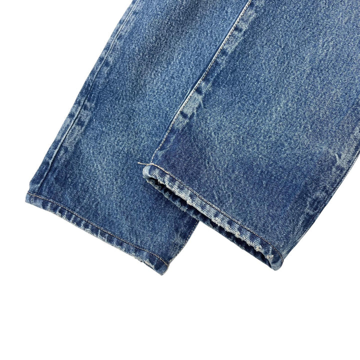 【ドンドン見直し】美品 ▲SAINT LAURENT サンローラン 2023年製 ボタンフライ コットン デニムパンツ インディゴ 30 正規品 メンズ