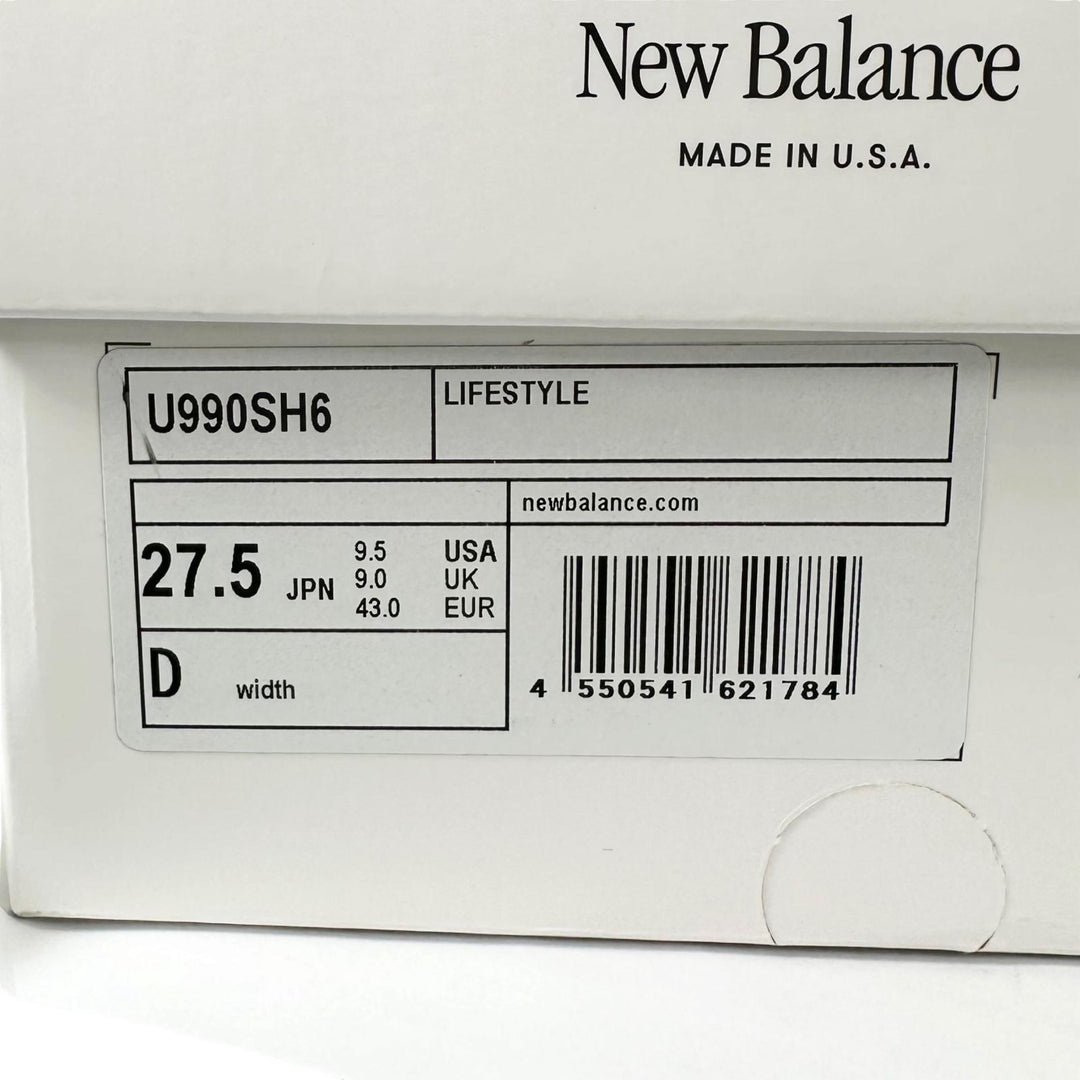 未使用品▲NEW BALANCE ニューバランス U990SH6 990v6 大谷翔平 Nロゴ スニーカー シューズ マルチカラー 27.5cm USA製 メンズ 箱付き