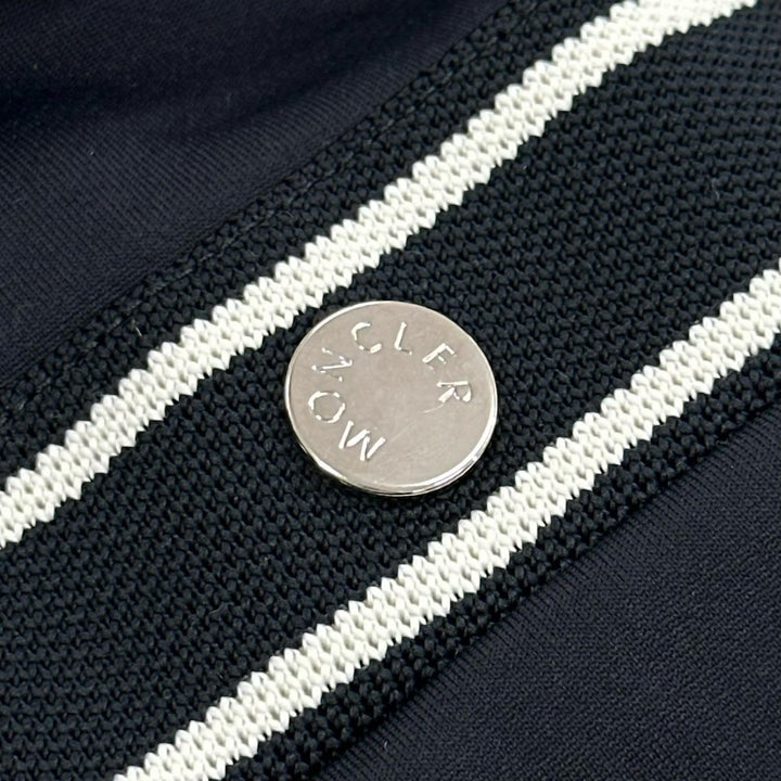 美品▲MONCLER モンクレール 2022年製 VESTITO ヴェスティート ロゴワッペン 半袖 ワンピース ブラック S トルコ製 正規品 レディース