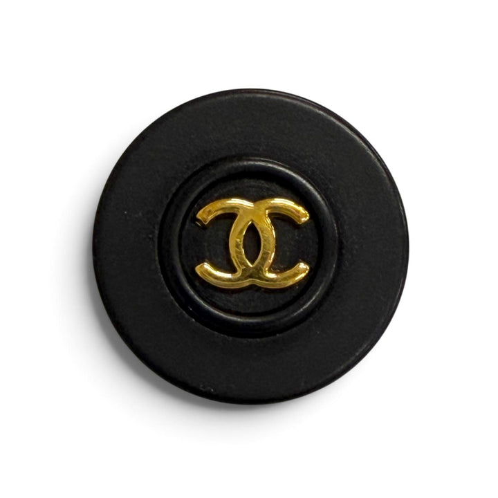 美品△CHANEL シャネル ヴィンテージ ココマーク ラウンド ボタン 12個 ボタン ブラック ゴールド レディース オススメ◎