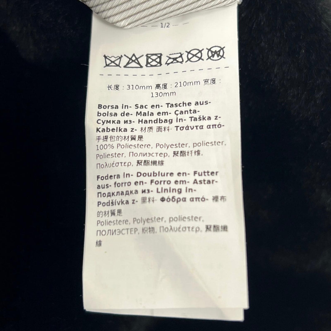 極美品▲Max Mara マックスマーラ 2024年製 PASTICCINO パスティチーノ エコファー 2WAY がま口バッグ ショルダーバッグ ブラック 正規品