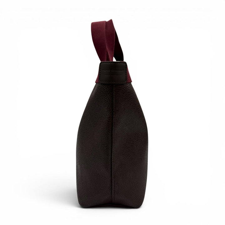 美品☆Herve Chapelier エルベ・シャプリエ 704GP コーテッド キャンバス トートバッグ ブラウン ボルドー フランス製 レディース 保袋付