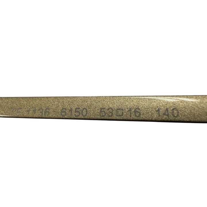 極美品▼TIFFANY&amp;Co. ティファニー マーブル メガネ 眼鏡 アイウェア ゴールド クリアブラウン 53□16 140 度入 レディース ユニセックス