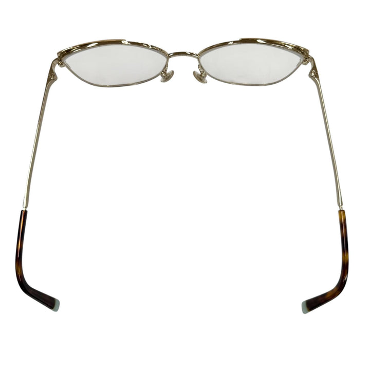 極美品▼TIFFANY&amp;Co. ティファニー マーブル メガネ 眼鏡 アイウェア ゴールド クリアブラウン 53□16 140 度入 レディース ユニセックス