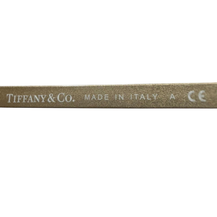 極美品▼TIFFANY&amp;Co. ティファニー マーブル メガネ 眼鏡 アイウェア ゴールド クリアブラウン 53□16 140 度入 レディース ユニセックス