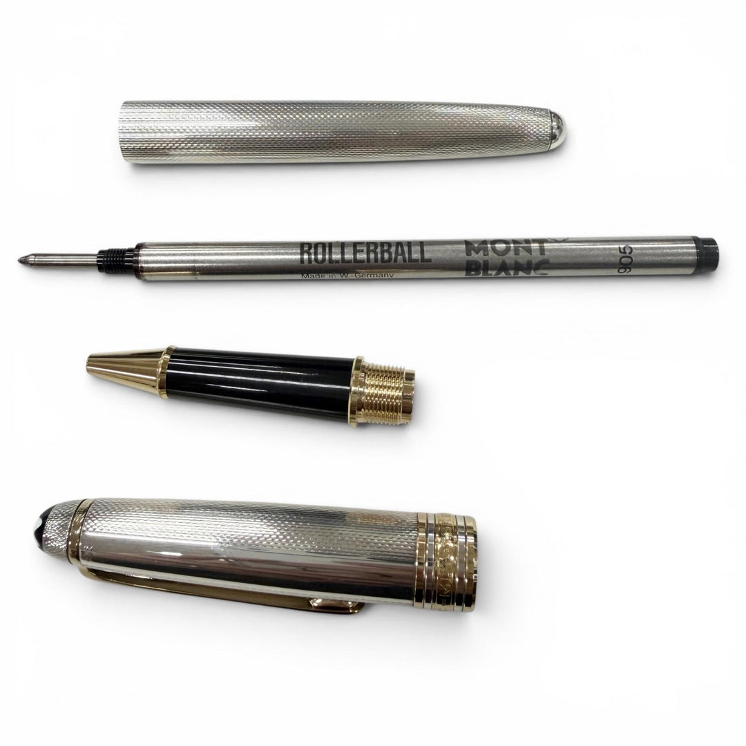極美品▼MONTBLANC モンブラン ヴィンテージ マイスターシュテュック ソリテール バーレイ 925 ボールペン 重量37.35g 筆記確認済み