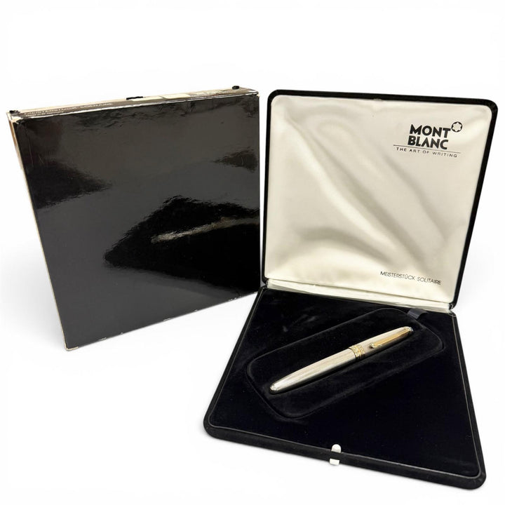 極美品▼MONTBLANC モンブラン ヴィンテージ マイスターシュテュック ソリテール バーレイ 925 ボールペン 重量37.35g 筆記確認済み