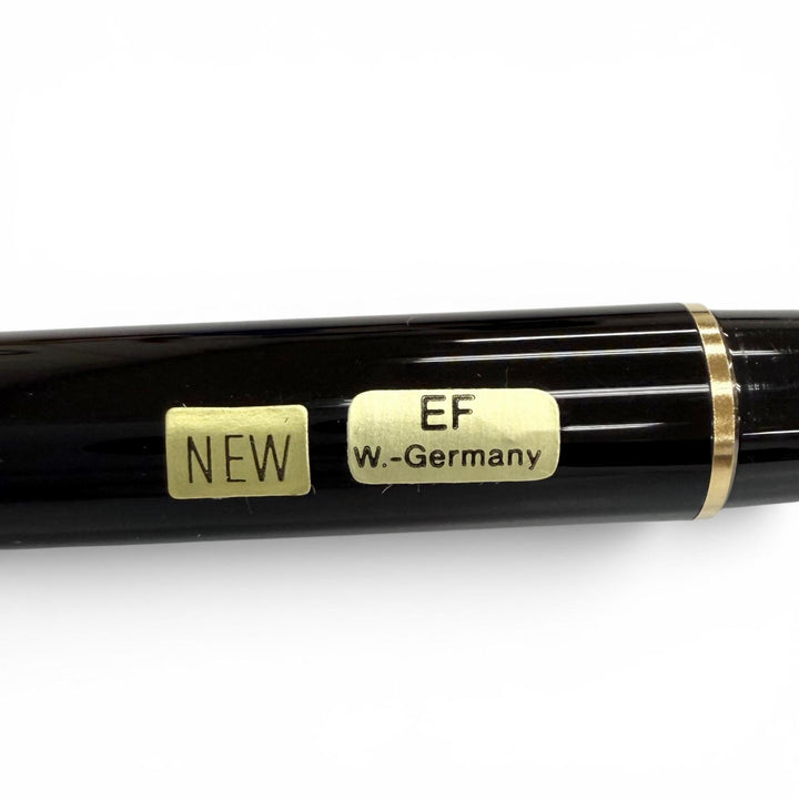 極美品△MONTBLANC モンブラン マイスターシュテュック ペン先14K EFニブ 4810 ホワイトスター 万年筆 ブラック ゴールド 西ドイツ製