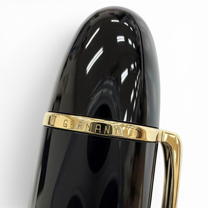 極美品△MONTBLANC モンブラン マイスターシュテュック 149 ペン先18K 1810 Bニブ 万年筆 ブラック ゴールド ドイツ製 メンズ インク付き