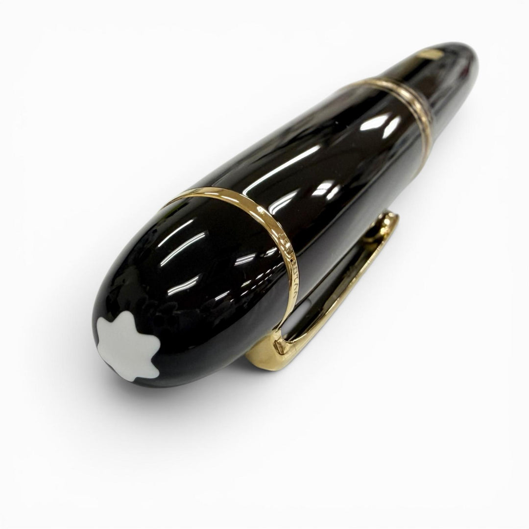 極美品△MONTBLANC モンブラン マイスターシュテュック 149 ペン先18K 1810 Bニブ 万年筆 ブラック ゴールド ドイツ製 メンズ インク付き