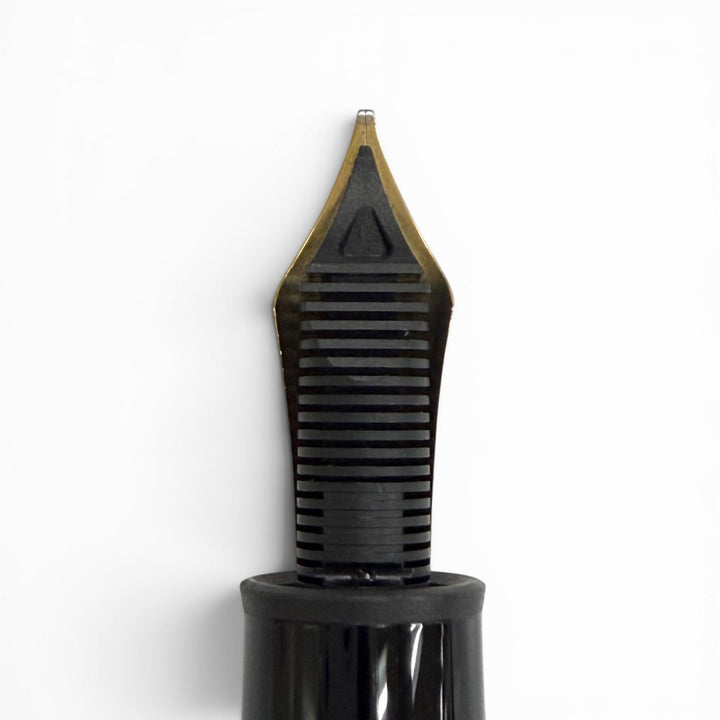 極美品△MONTBLANC モンブラン マイスターシュテュック 149 ペン先18K 1810 Bニブ 万年筆 ブラック ゴールド ドイツ製 メンズ インク付き