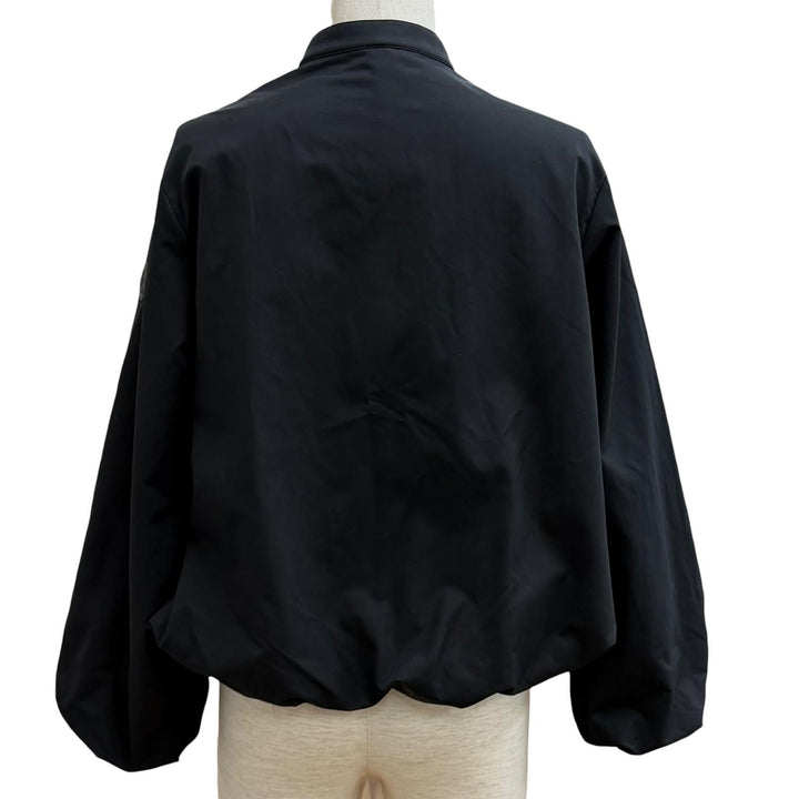 未使用品★MONCLER モンクレール 26SS L10931A00080 GRUISSAN レザーロゴワッペン付 ZIP UP ジャケット ブラック 00 正規品 ハンガー付