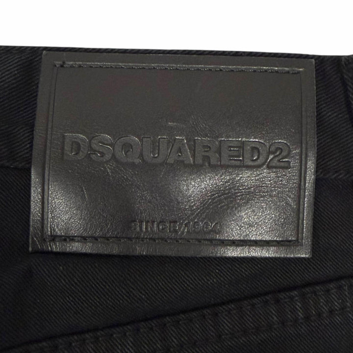 【ドンドン見直し】美品□DSQUARED2 ディースクエアード S79LA0038 Cool Guy Jean ICONロゴ ダメージ加工 デニムパンツ 42 伊製 正規品