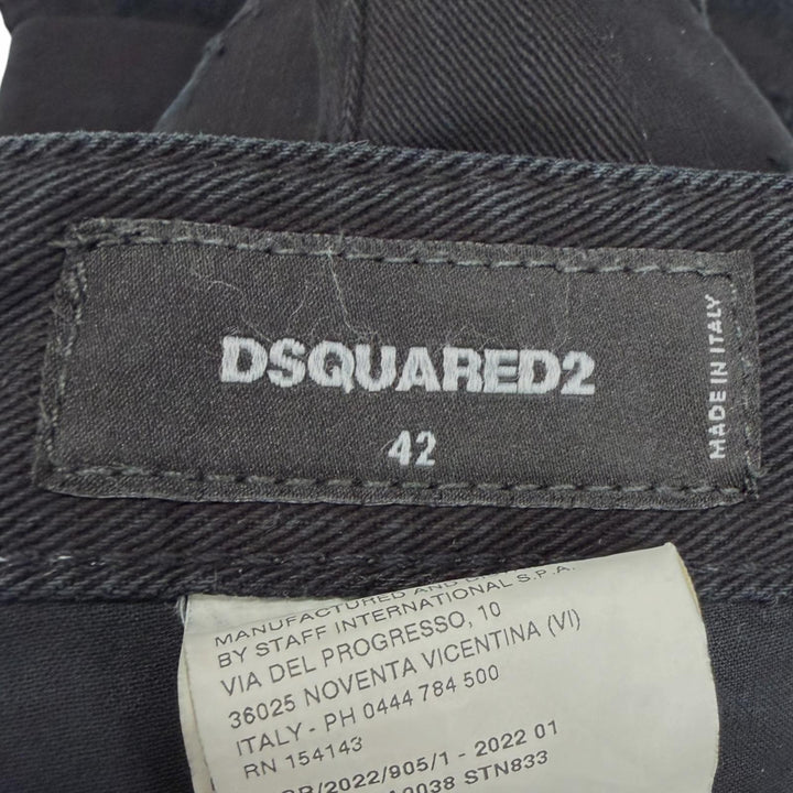 【ドンドン見直し】美品□DSQUARED2 ディースクエアード S79LA0038 Cool Guy Jean ICONロゴ ダメージ加工 デニムパンツ 42 伊製 正規品