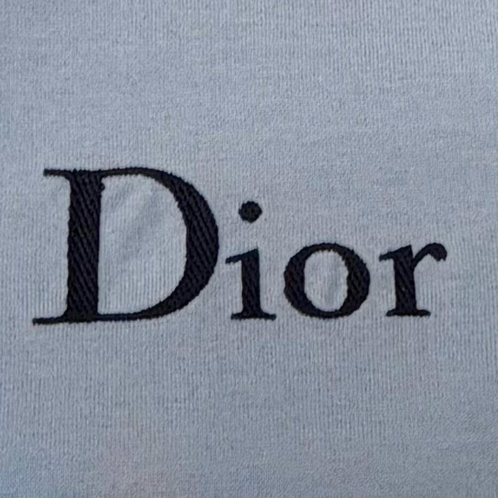 極美品△DIOR ディオール 26SS 683J606A3282 リラックスフィット ロゴ刺繍 コットンジャージー 半袖Ｔシャツ ライトブルー M 伊製 正規品