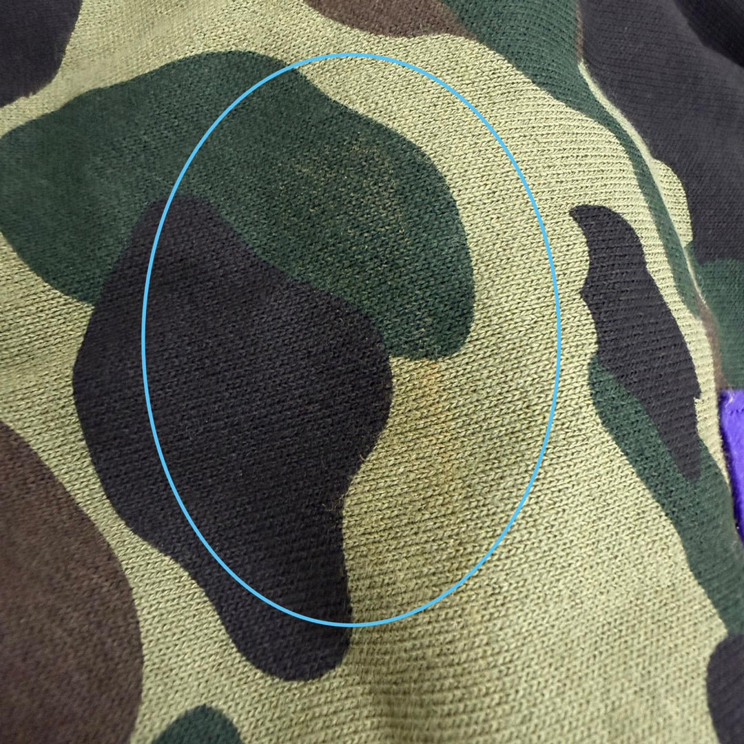【ドンドン見直し】 美品□A BATHING APE 001ZPK701016M SHARK HOODIE カモフラ ダブルシャーク パーカー カーキ M 日本製 正規品 メンズ