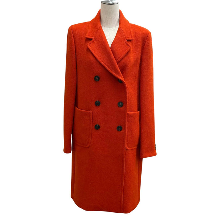 極美品★WEEKEND MaxMara ウィークエンドマックスマーラ 501616136 ウール100％ ハリスツイード ダブルブレスト コート 40 正規品