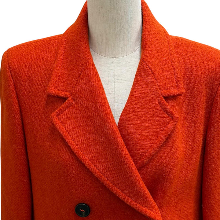 極美品★WEEKEND MaxMara ウィークエンドマックスマーラ 501616136 ウール100％ ハリスツイード ダブルブレスト コート 40 正規品