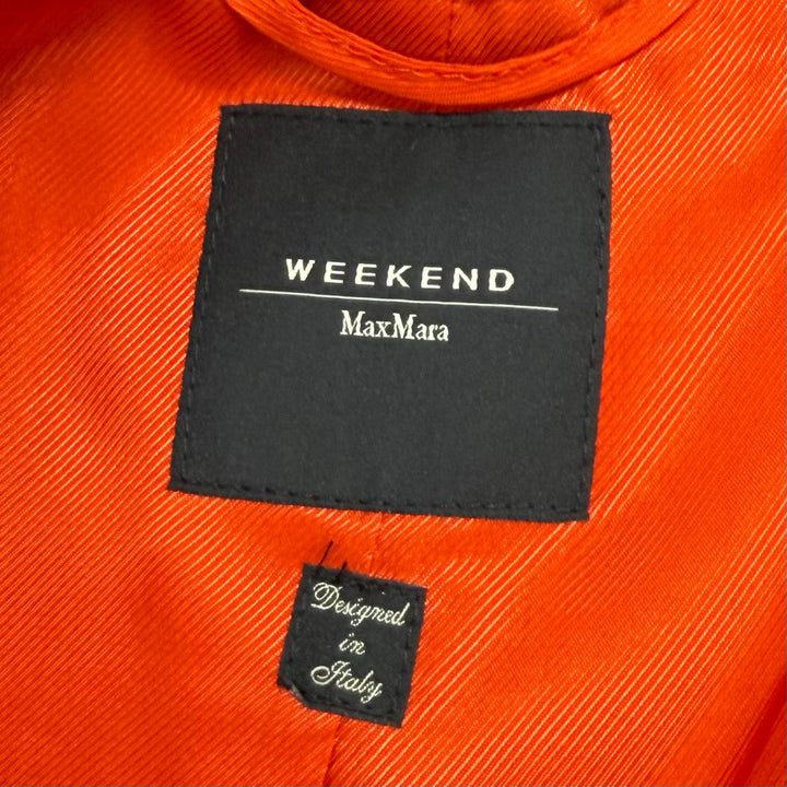 極美品★WEEKEND MaxMara ウィークエンドマックスマーラ 501616136 ウール100％ ハリスツイード ダブルブレスト コート 40 正規品