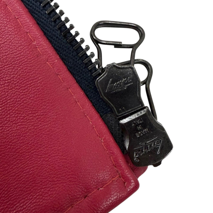 美品□LANVIN ランバン 14AW RMLF0003H14 ラムレザー ルカ・オッセンドライバー ボンバージャケット ルビーレッド 48 イタリア製 正規品