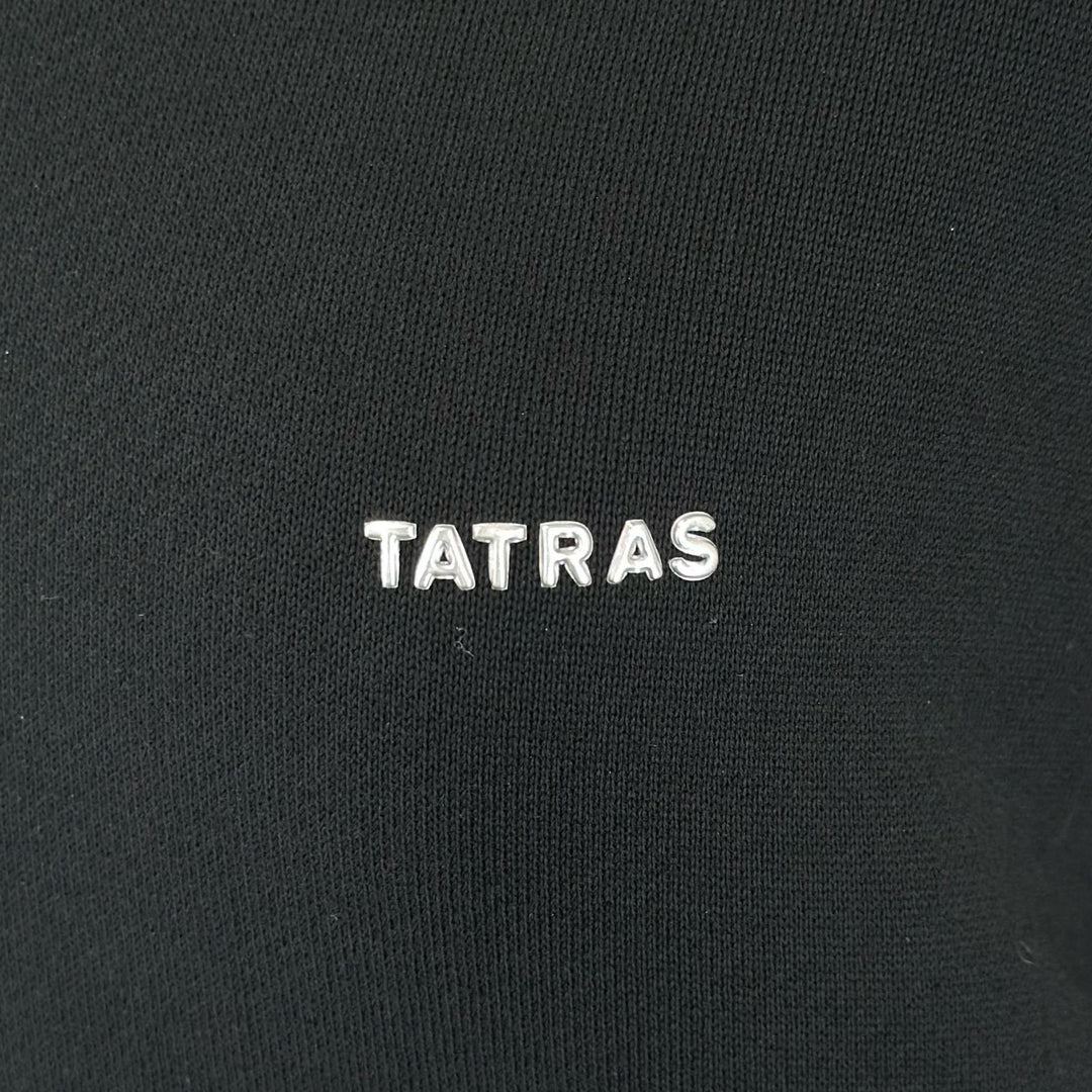 極美品▲TATRAS タトラス 25SS LTAT25S8613-M LOMO コットン100％ ジップアップ パーカー ブラック 02 日本製 正規品 レディース