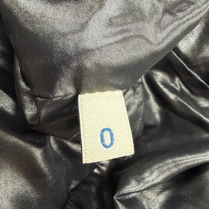 美品☆MONCLER モンクレール 24-25AW J20931A00083 BAYARD ロゴワッペン・フード付 ZIP UP ダウンジャケット 黒 0 正規品 ガーメント付