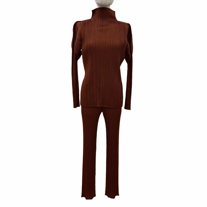極美品☆PLEATS PLEASE プリーツプリーズ イッセイミヤケ PP93-JK030/PP93-JK034/PP93-JF036 セットアップ トップス：3 パンツ：2 正規品