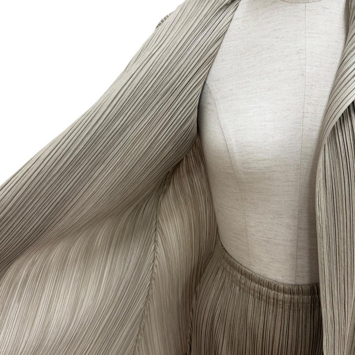 極美品★PLEATS PLEASE プリーツプリーズ イッセイミヤケ PP23-JD501 PP14-JG694 セットアップ ジャケット:3 スカート:2 正規品