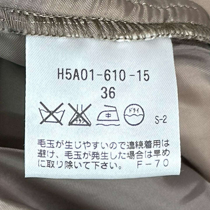 極美品▲MACKINTOSH PHILOSOPHY マッキントッシュフィロソフィー H5A01-610-15 コットン100% ライナー付 ステンカラーコート 36 正規品