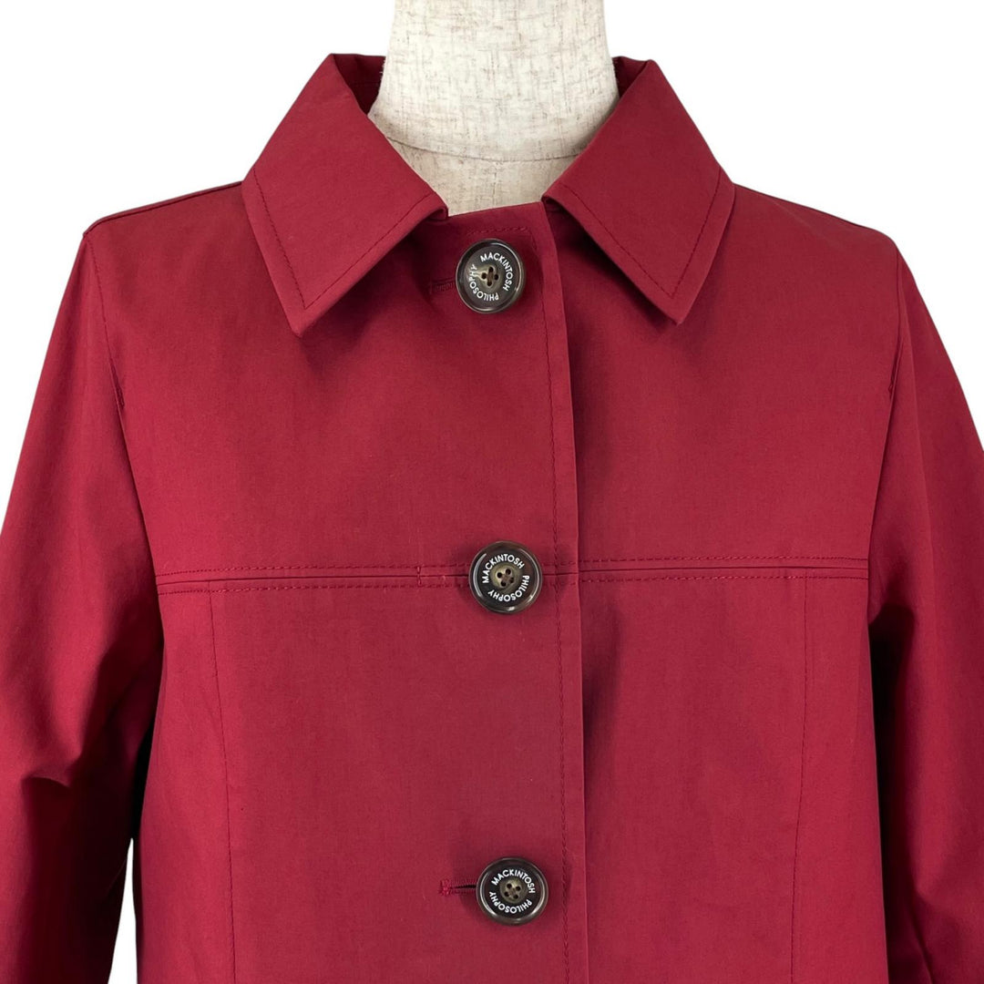 極美品▲MACKINTOSH PHILOSOPHY マッキントッシュフィロソフィー H5A01-610-15 コットン100% ライナー付 ステンカラーコート 36 正規品