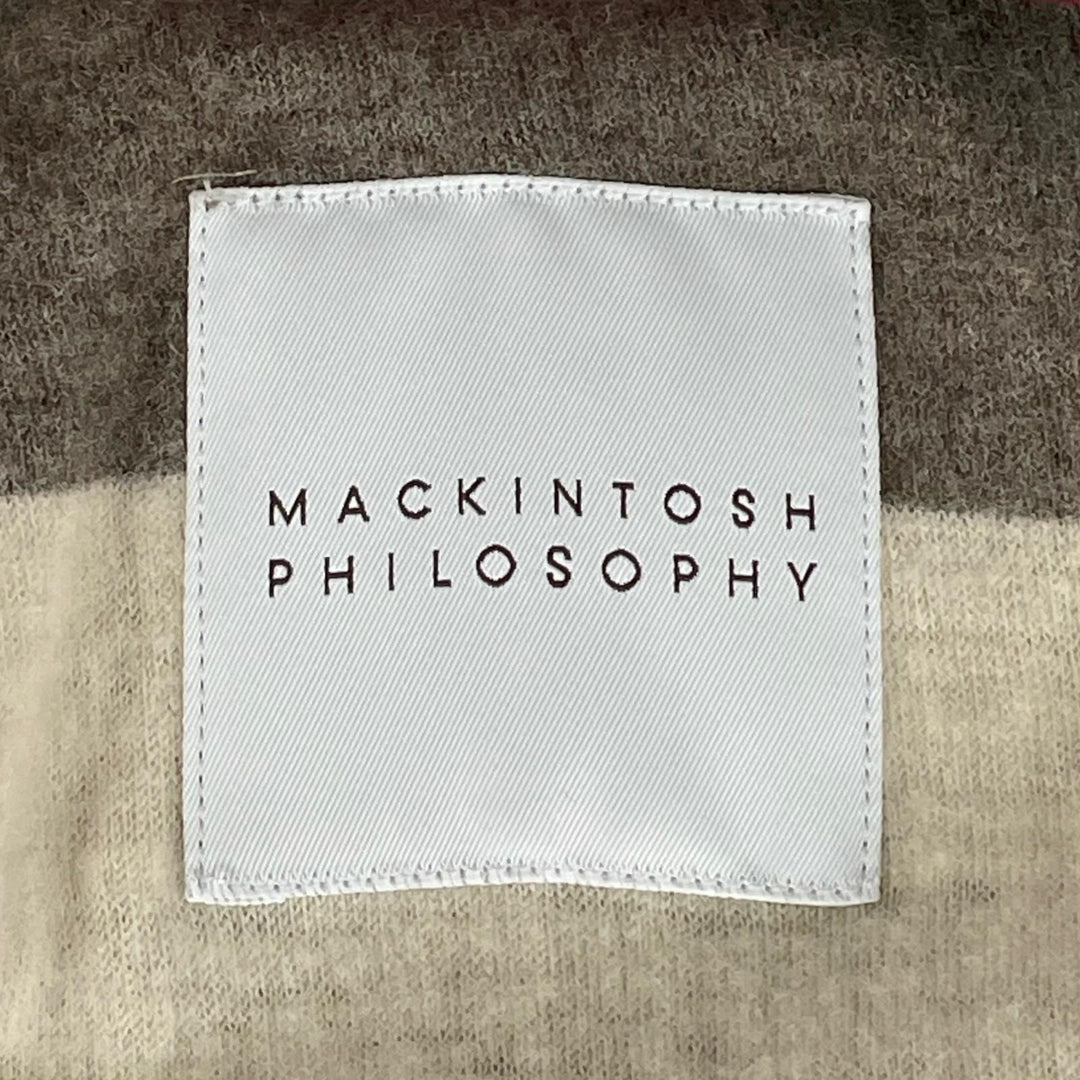 極美品▲MACKINTOSH PHILOSOPHY マッキントッシュフィロソフィー H5A01-610-15 コットン100% ライナー付 ステンカラーコート 36 正規品