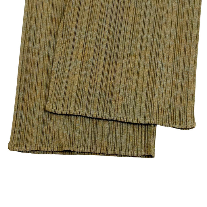 極美品★PLEATS PLEASE プリーツプリーズ イッセイミヤケ PP89-Jk724/PP84-JF743 セットアップ カーキ系 トップス：3 パンツ：2 正規品