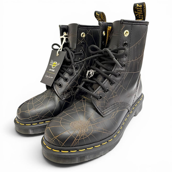 未使用品△Dr Martens Yohji Yamamoto ドクターマーチン ヨウジヤマモト 1460 YY WEB 8 HOLE BOOTS スパイダーウェブ ショートブーツ UK5