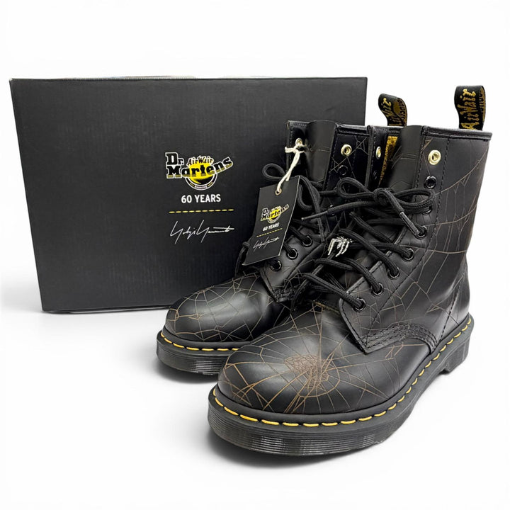 未使用品△Dr Martens Yohji Yamamoto ドクターマーチン ヨウジヤマモト 1460 YY WEB 8 HOLE BOOTS スパイダーウェブ ショートブーツ UK5