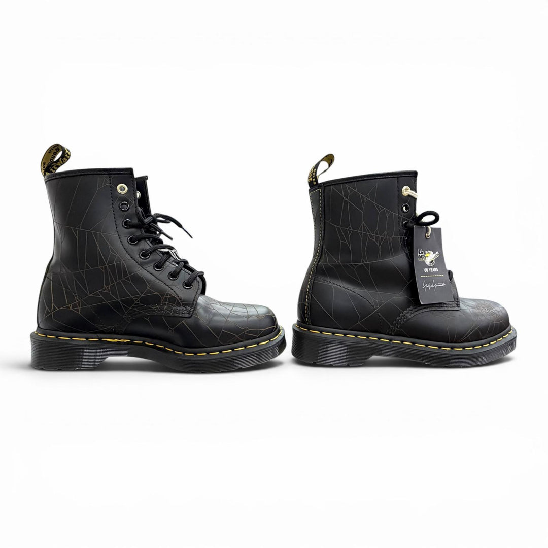 未使用品△Dr Martens Yohji Yamamoto ドクターマーチン ヨウジヤマモト 1460 YY WEB 8 HOLE BOOTS スパイダーウェブ ショートブーツ UK5