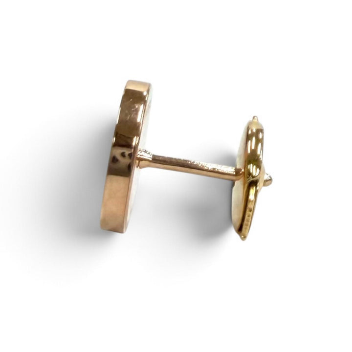 極美品★BVLGARI ブルガリ ブルガリブルガリ シェル ピアス 750(PG) ピンクゴールド ホワイト イタリア製 重量3.66g 箱・保存袋付き