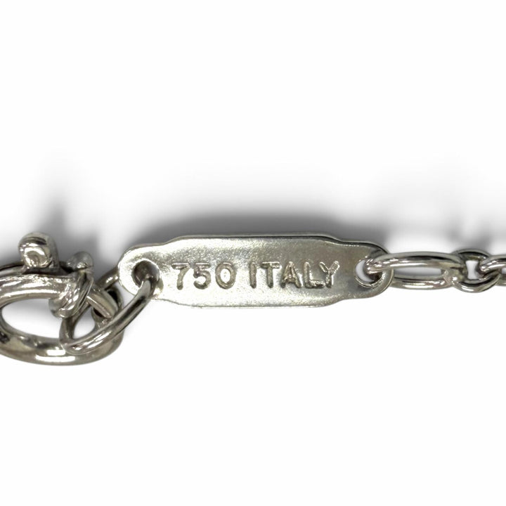 美品□TIFFANY&amp;Co. ティファニー 750 ダイヤモンド アトラス オープンメダリオン ネックレス ホワイトゴールド イタリア製 重量9.32g