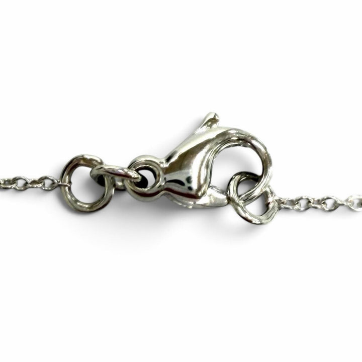 美品★TIFFANY&amp;Co. ティファニー 750(WG) クロス ネックレス ペンダント アクセサリー ホワイトゴールド 重量5.82g レディース