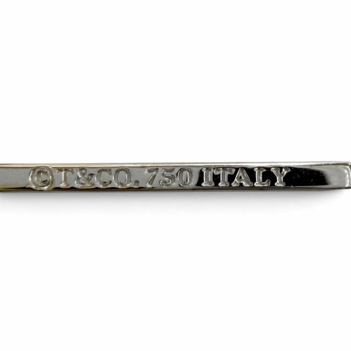 美品★TIFFANY&amp;Co. ティファニー 750(WG) クロス ネックレス ペンダント アクセサリー ホワイトゴールド 重量5.82g レディース