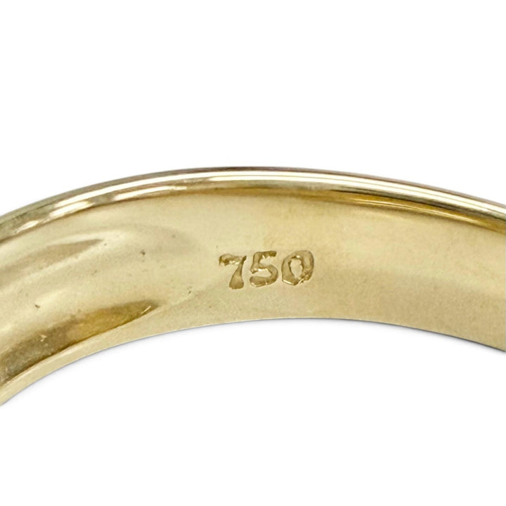 極美品△TIFFANY&amp;Co. ティファニー ヴィンテージ スタッキング 3Pルビー リング 指輪 750(YG) イエローゴールド JP7号 重量3.92g 箱付き