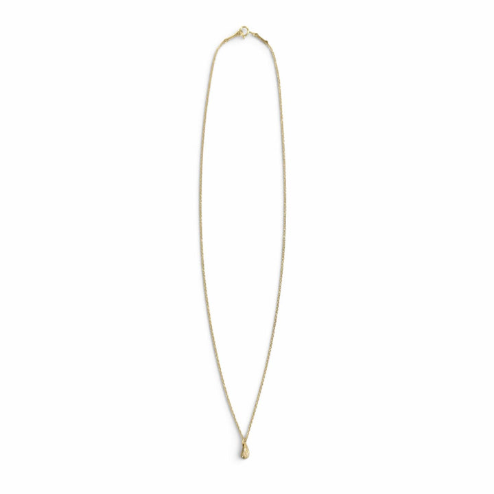 美品△TIFFANY&amp;Co. ティファニー ティアドロップ ミニ パヴェ ネックレス ダイヤモンド 750(YG) イエローゴールド 重量 2.24g レディース