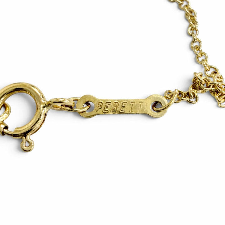 美品△TIFFANY&amp;Co. ティファニー ティアドロップ ミニ パヴェ ネックレス ダイヤモンド 750(YG) イエローゴールド 重量 2.24g レディース